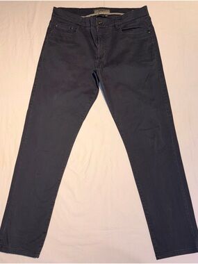 Givenchy Men’s Modern Fit Navy 5-Pocket Cotton Chino Pants Size 33x32 Navy Blue